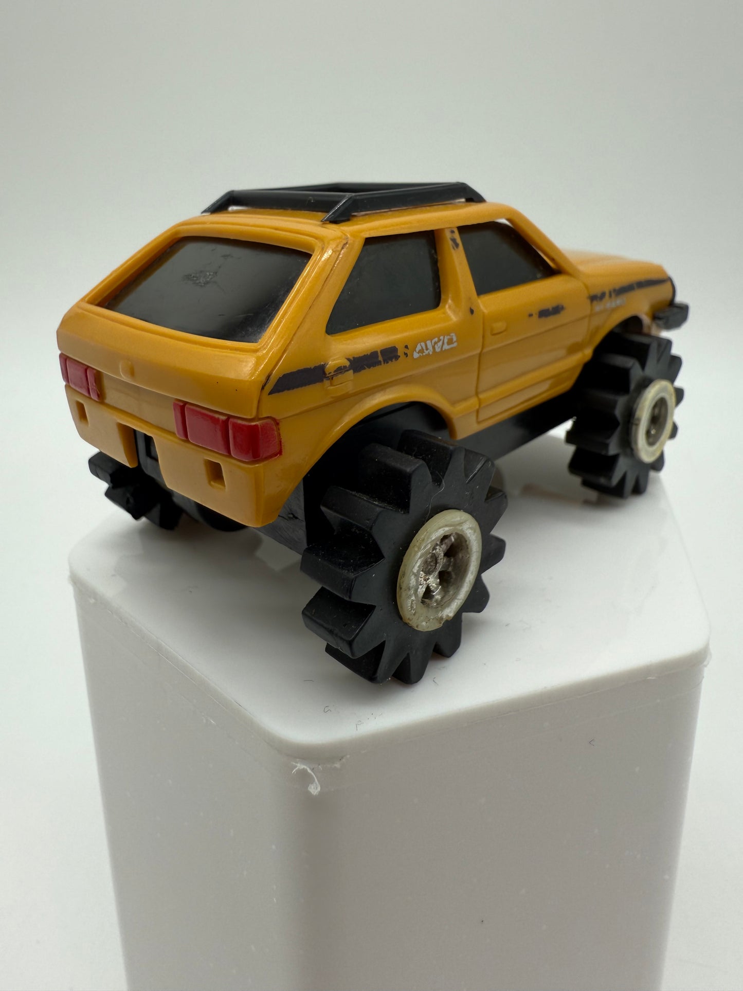 Schaper 1982 Stomper 4x4 Yellow Subaru Hatchback Vintage (Not Working)