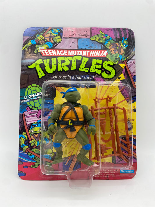 Playmates 1988 Teenage Mutant Ninja Turtles TMNT 10 Back Leonardo