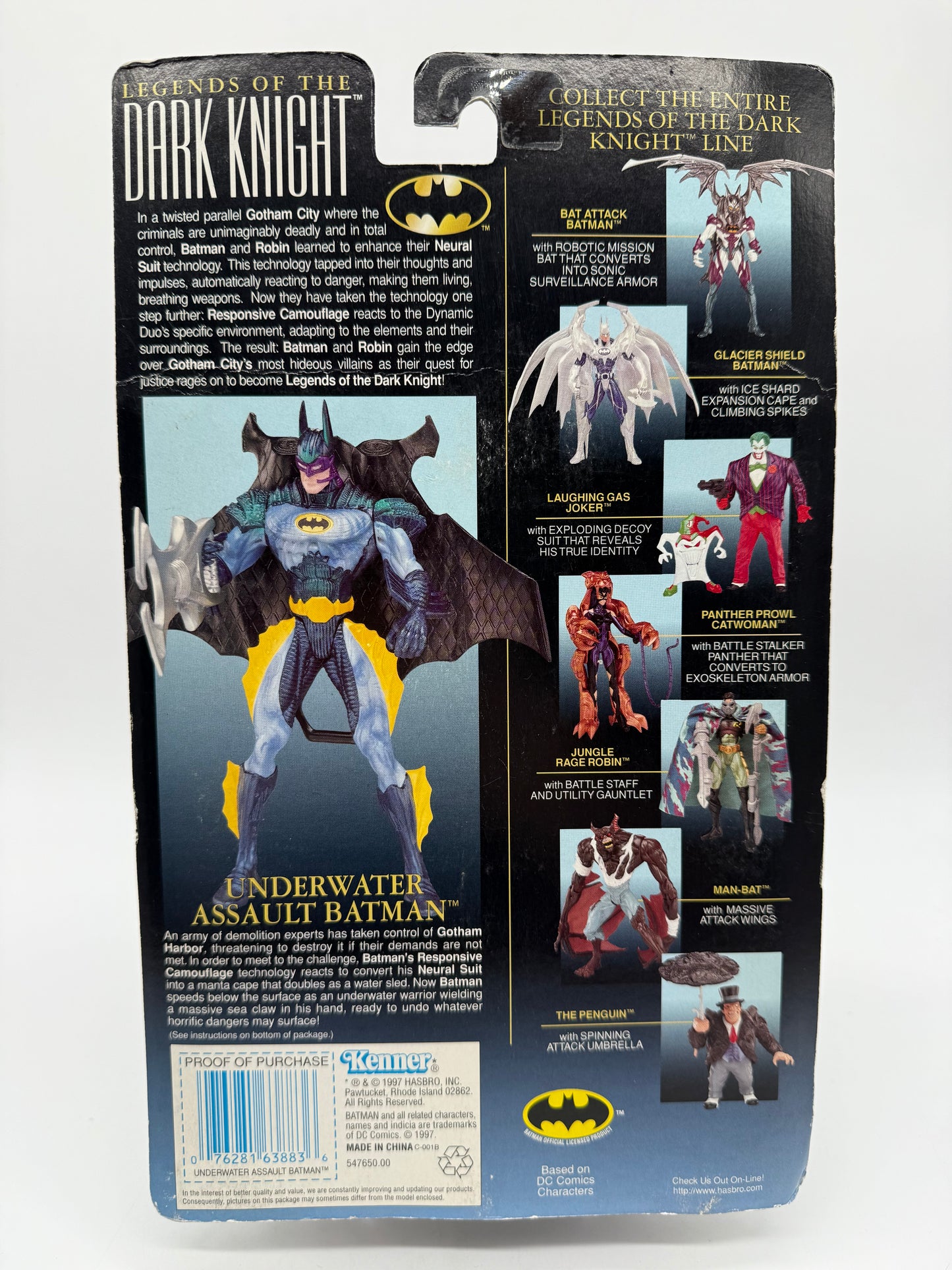 Hasbro 1997 Legends Of The Sark Knight Premium Collector Series Underwater Assault Batman