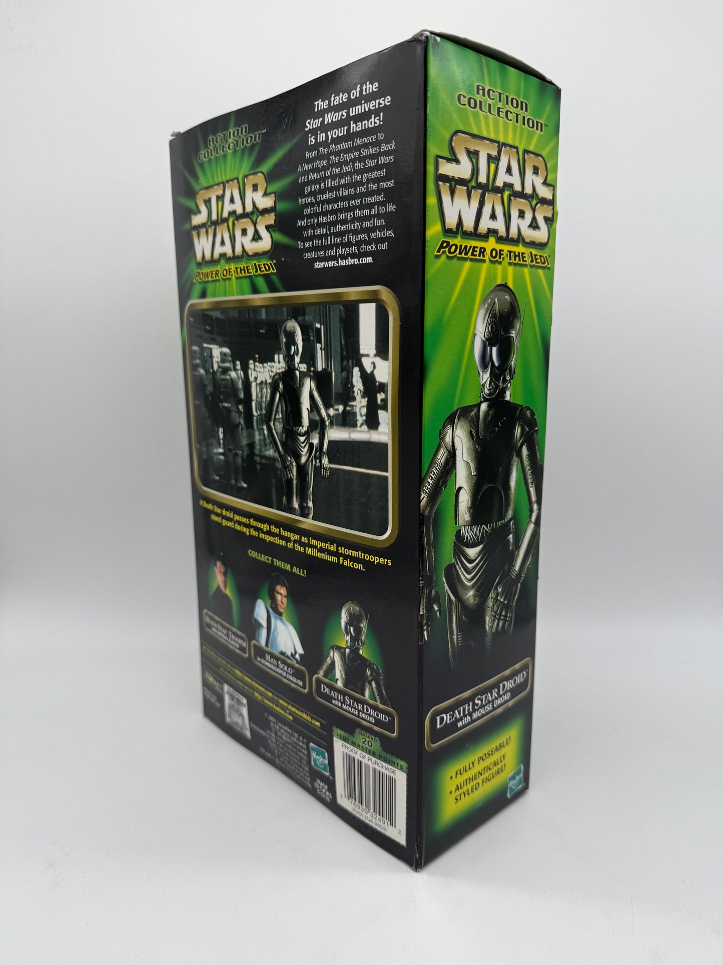 Hasbro 2001 Star Wars Power of The Jedi Death Star Droid with Mouse Droid