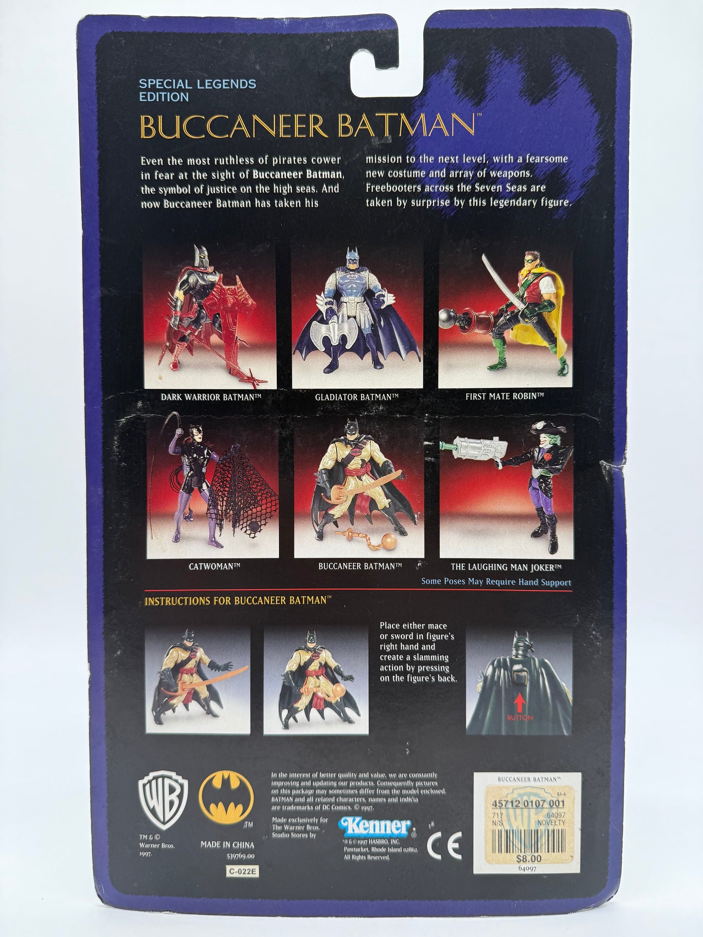 Kenner 1997 Special Legends Edition Batman Buccaneer Batman