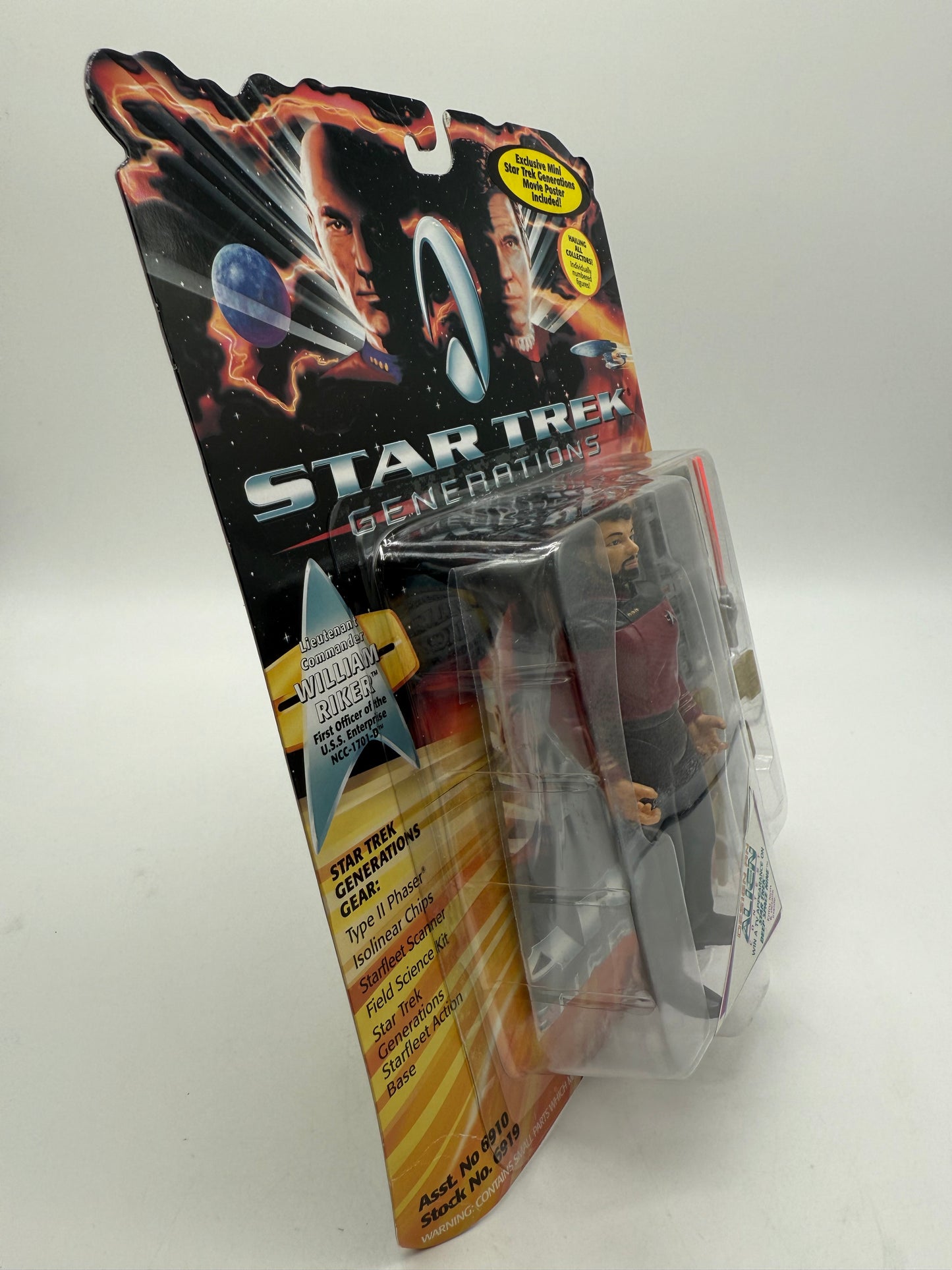 Star Trek Generations Lieutenant Commander William Riker 1994 Playmates
