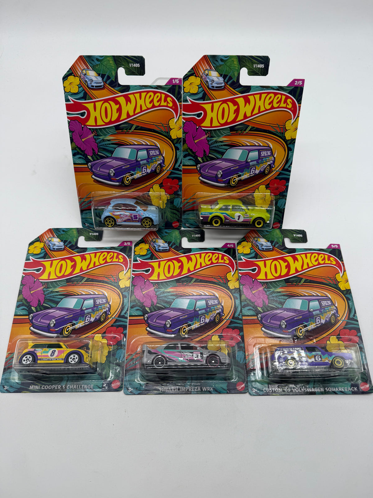 Hot Wheels Spring 5 Car Set 2023 Mattel, photo 1 of 6