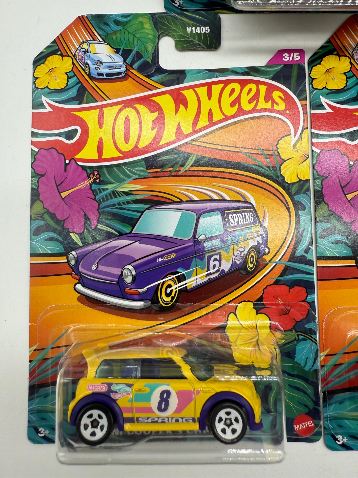 Hot Wheels Spring 5 Car Set 2023 Mattel