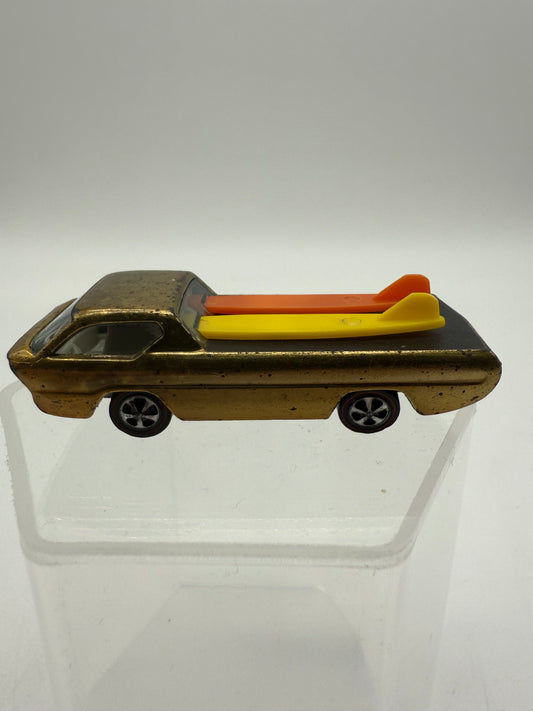 Hot Wheels Vintage 1967 Redline Dodge Deora Gold with Surfboards Loose