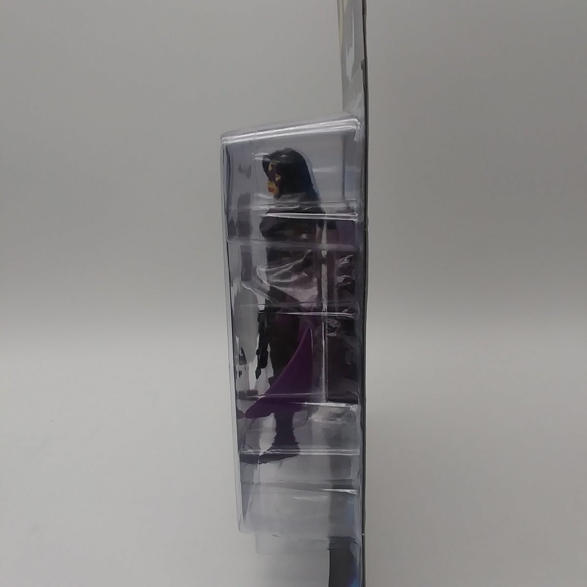 A picture of the right side of the cart and bubble. The action figure is inside.