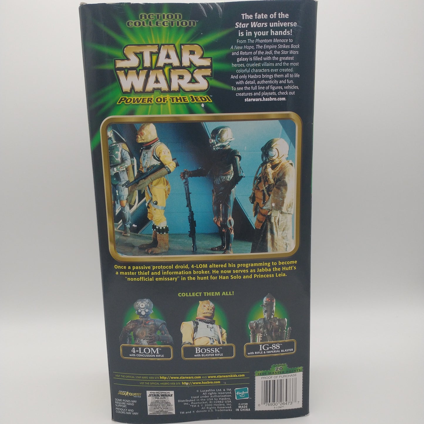 Star Wars POTJ 4-LOM Action Figure Hasbro 2000