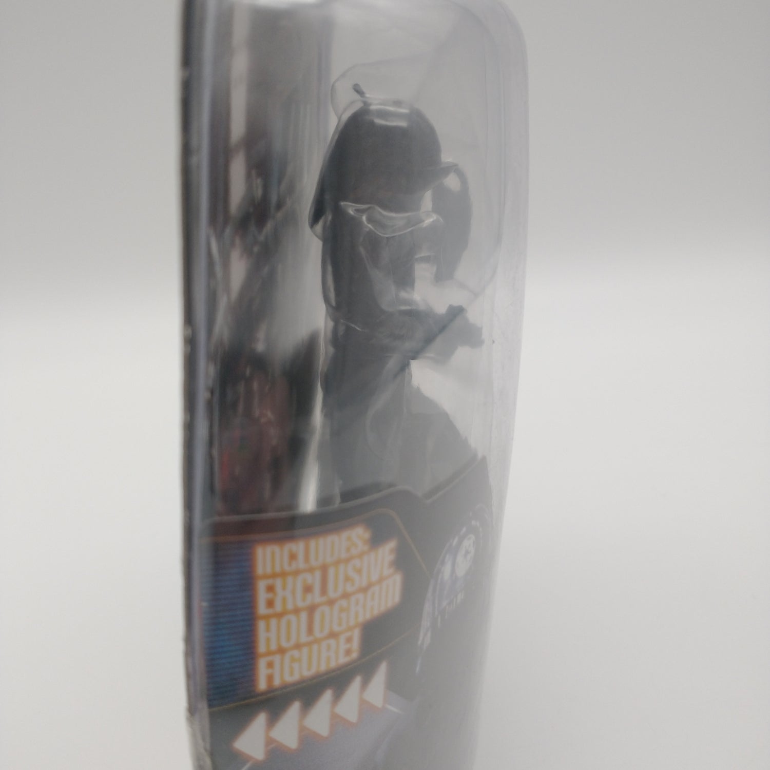 A picture of the left side of the cart and bubble. The action figure is inside.