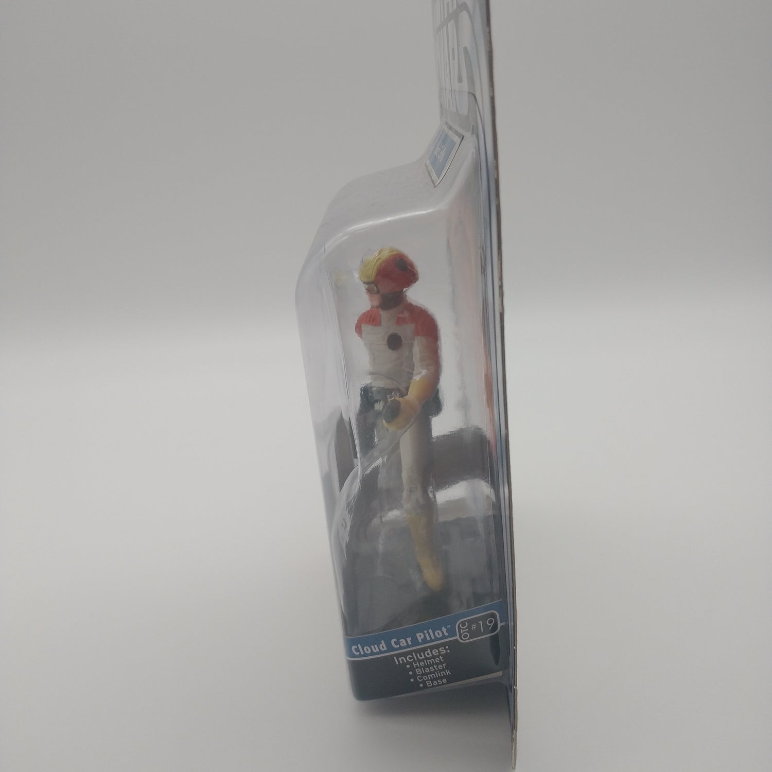 A picture of the left side of the cart and bubble. The action figure is inside.