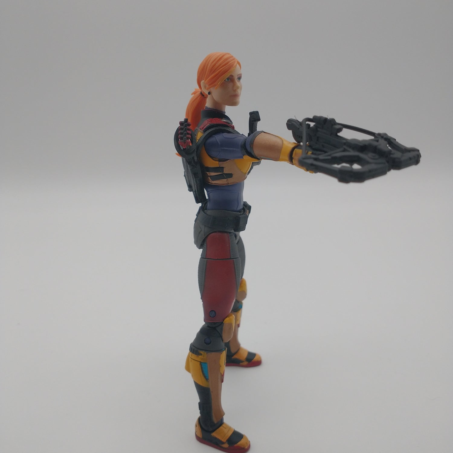  The action figure from the right side