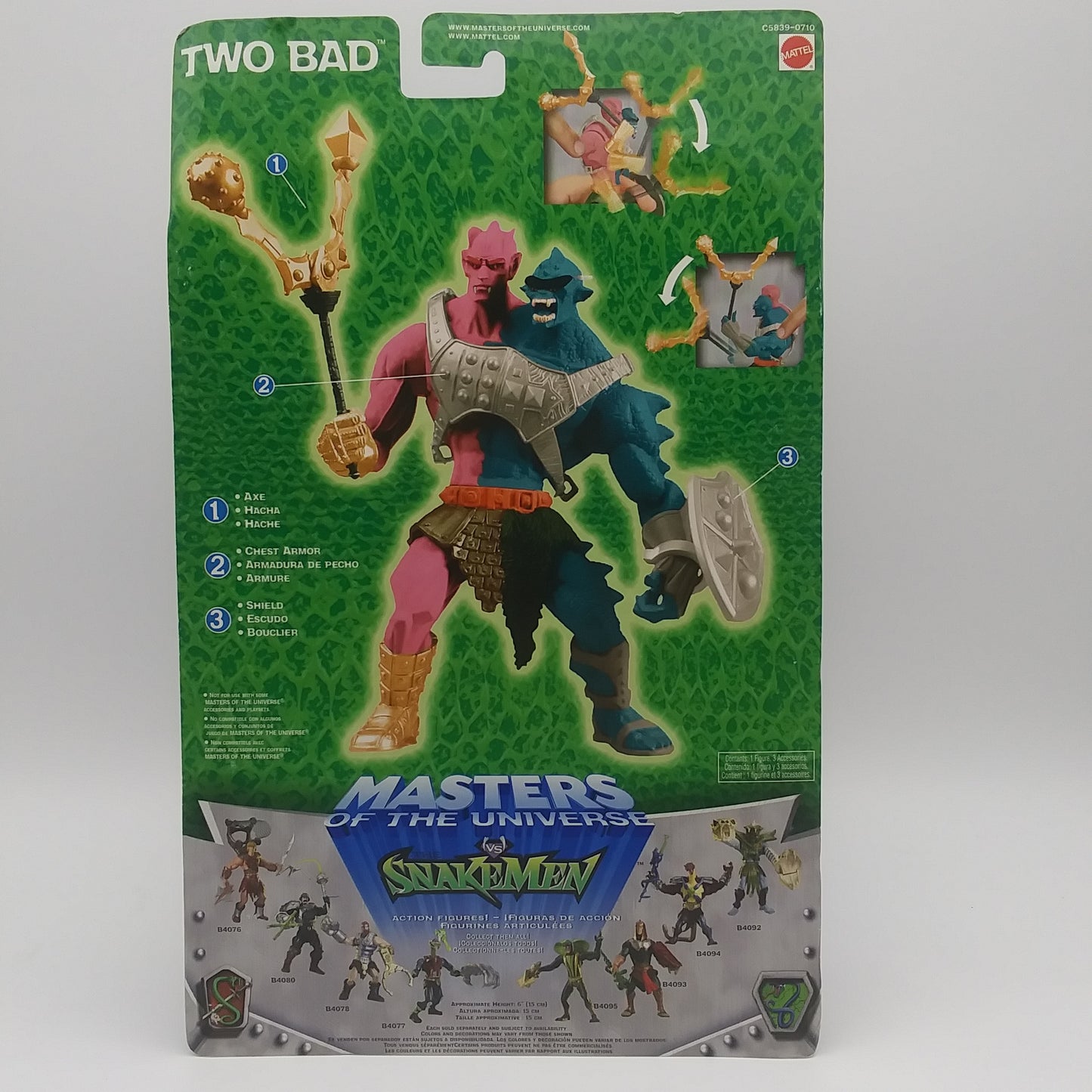Mattel 2003 Masters of the Universe vs Snakemen Two-Bad