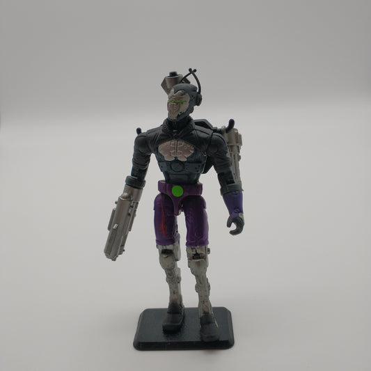 The action figure from the front