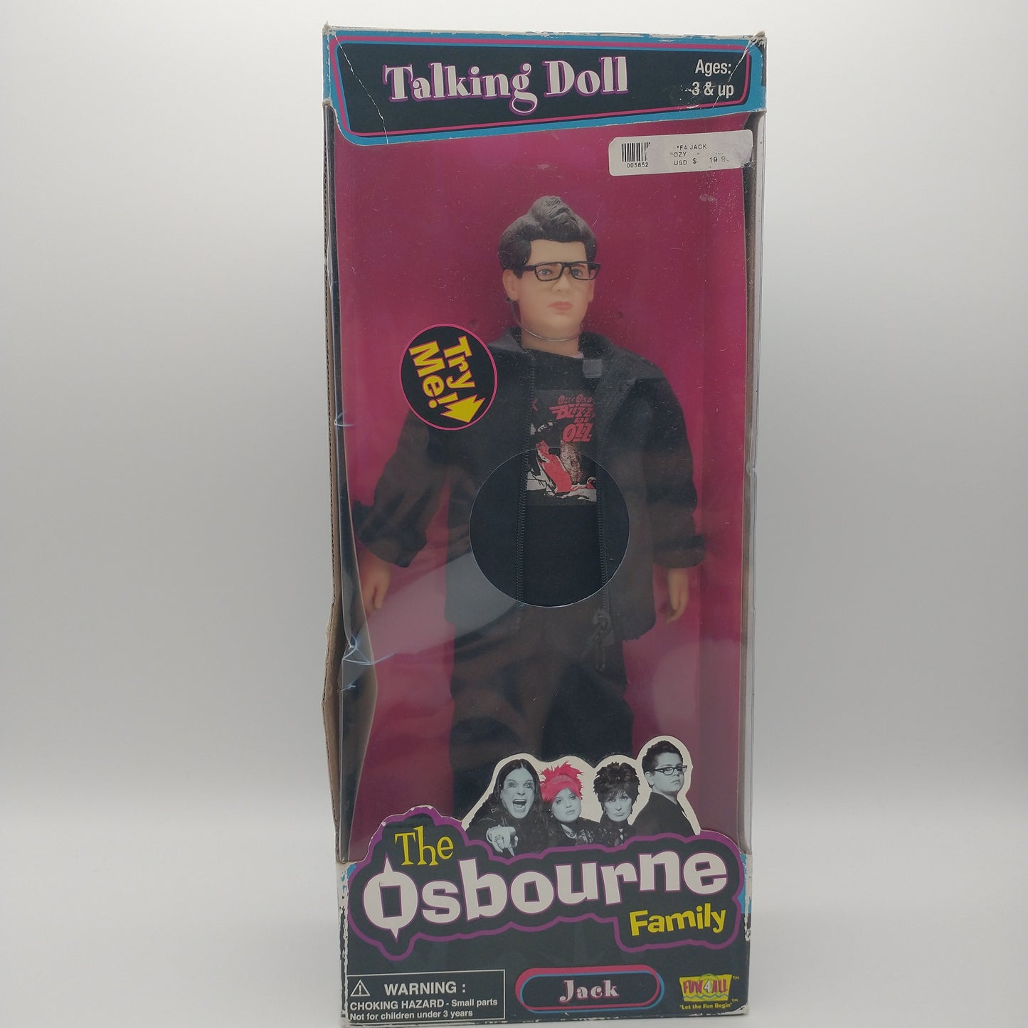 The Obsourne Family Talking Jack Doll Fun4All 2002