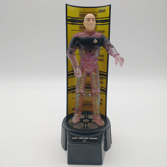The action figure from the front