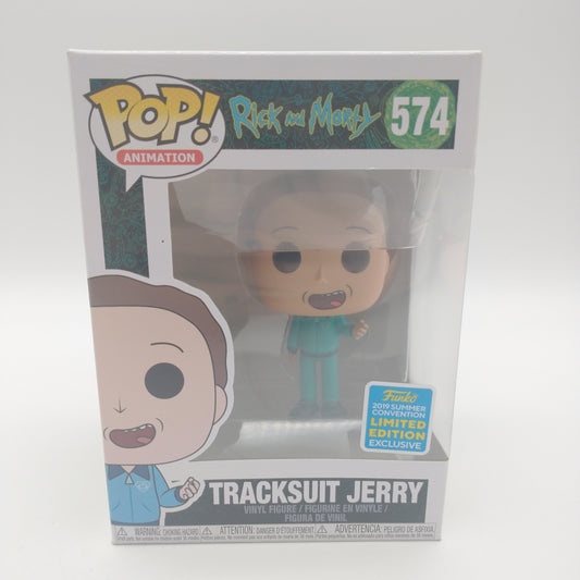 Funko Pop! Rick & Morty Tracksuit Jerry #574 2019 Con Exclusive