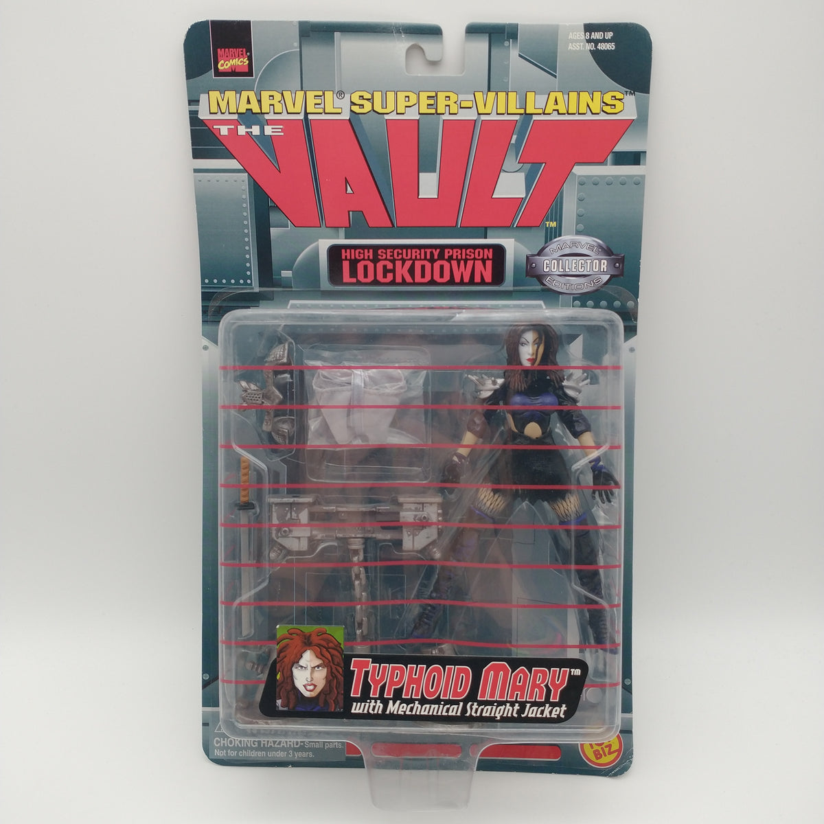 The front of the card and bubble. The figure is sealed inside.