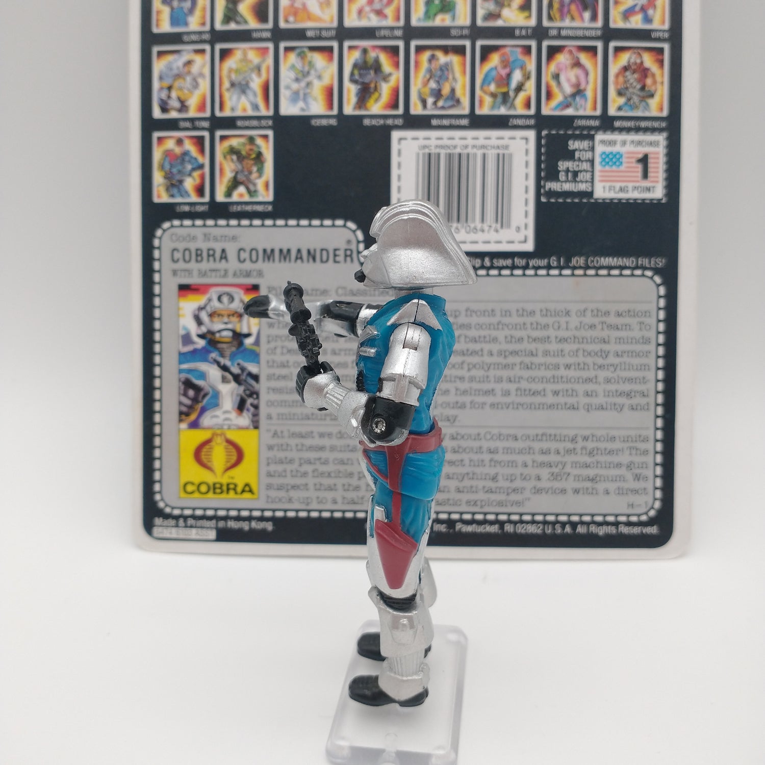 The action figure from the right side