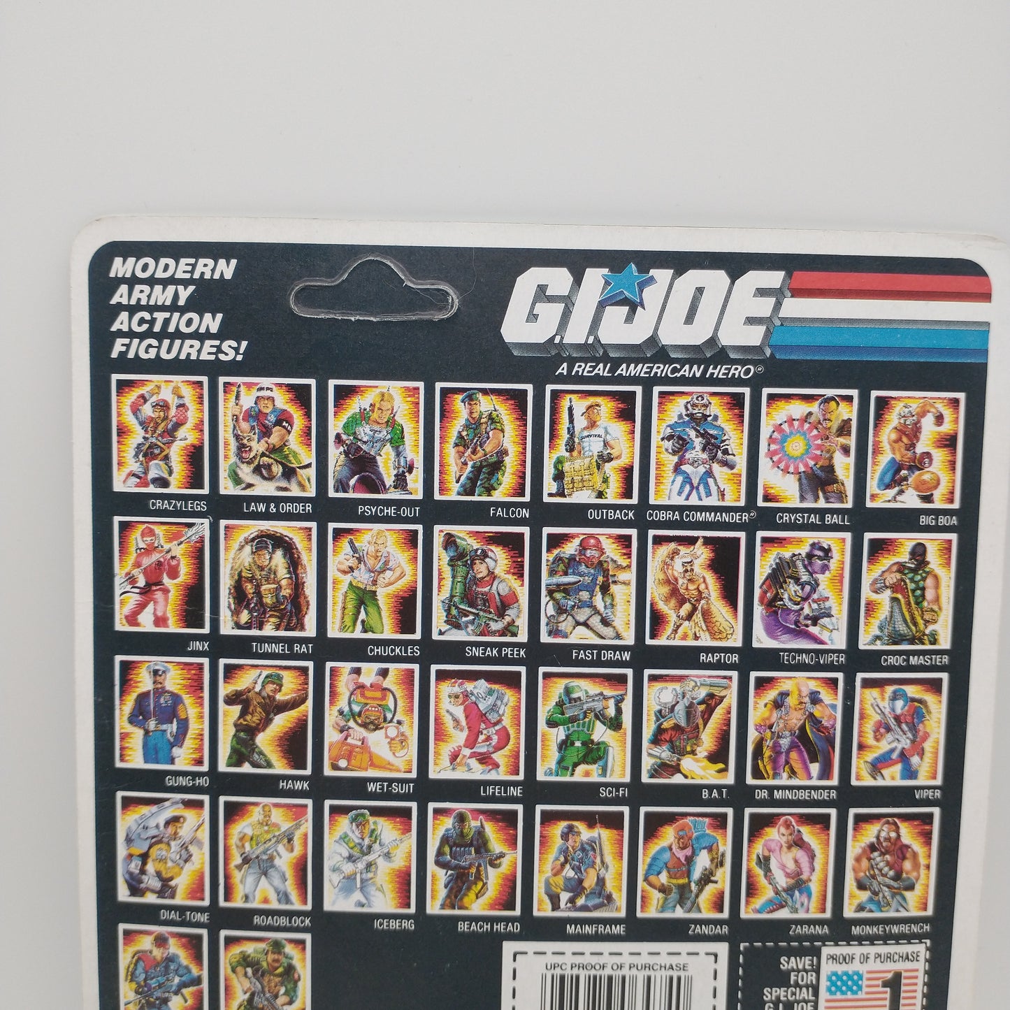G.I Joe Cobra Commander (V3) 1987 Loose, 90% Complete W/Card