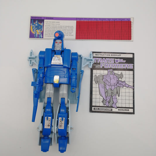 Transformers Scourge (G1) 1986 Loose, 100% Complete W/Tech Specs