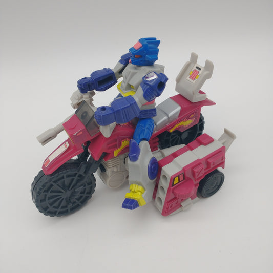 The action figure from the front