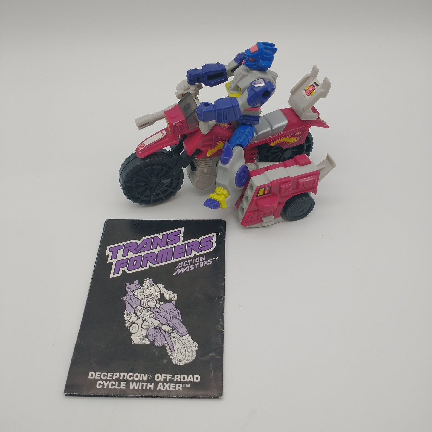 Transformers Axer W/Off-Road Axer Hasbro 1989 Loose, 80% Complete