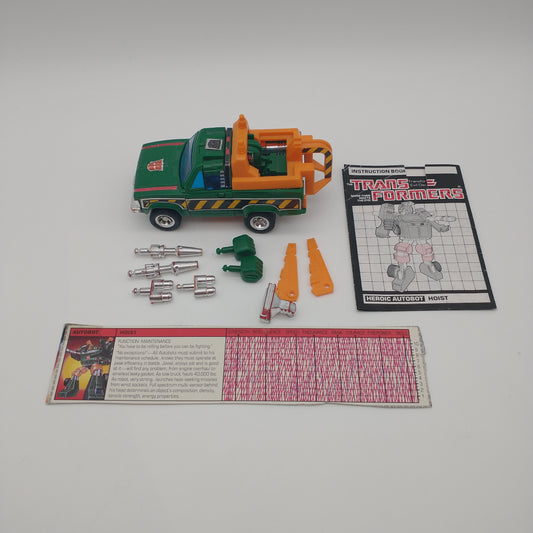 Transformers Hoist (G1) 1985 Loose, 100% Complete W/Tech Specs