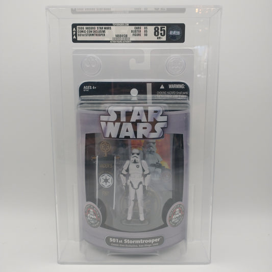 Star Wars Comic-Con Exclusive 501st Stormtrooper Hasbro 2006 GRADED 85