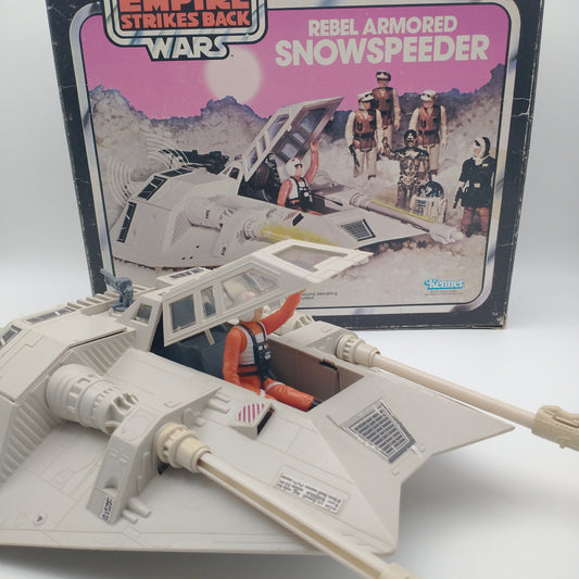 Star Wars Rebel Armored Snowspeeder Kenner 1980 Loose, 100% Complete W/Box & Pilot