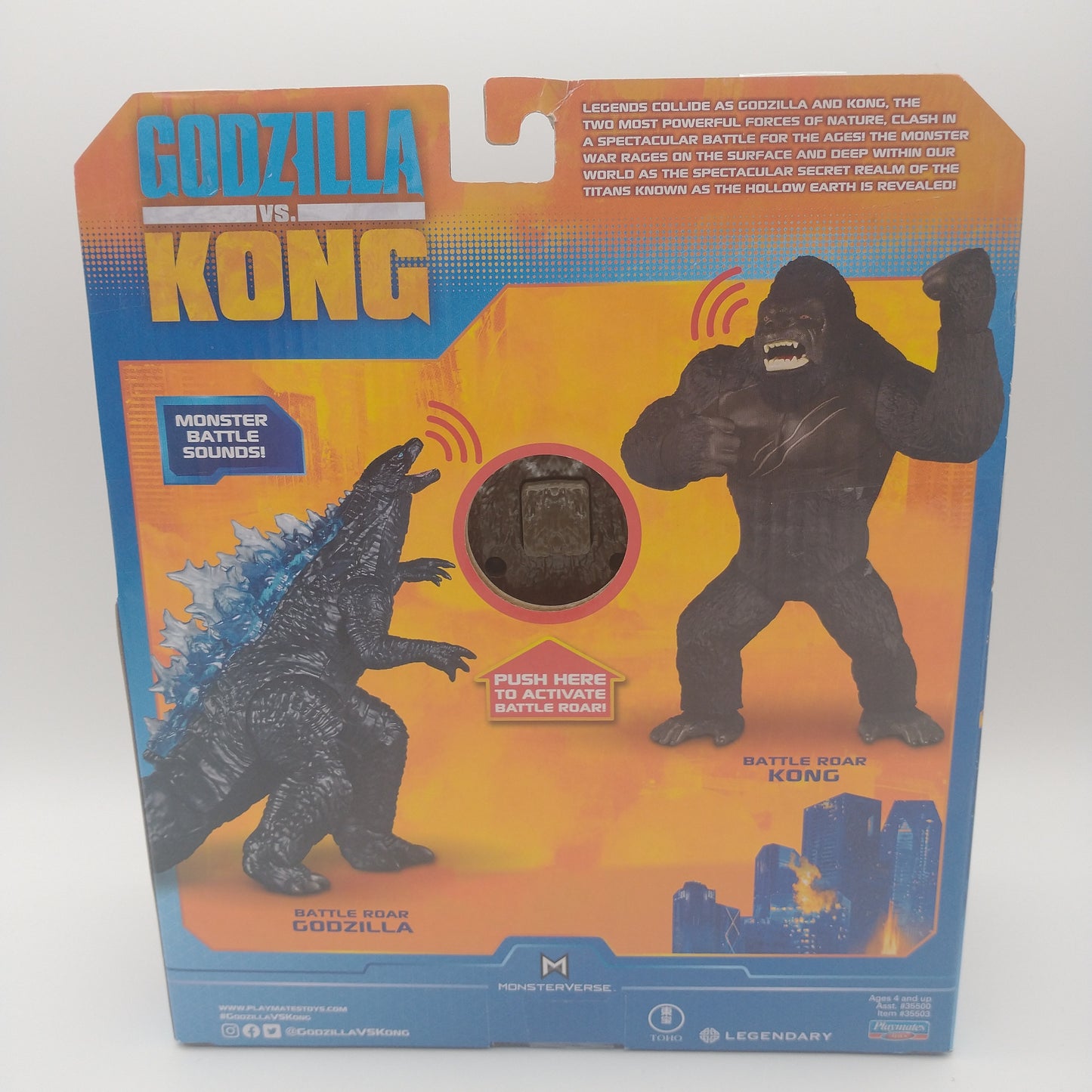 Godzilla Vs. Kong Battle Roar Kong Figure Playmates 2021