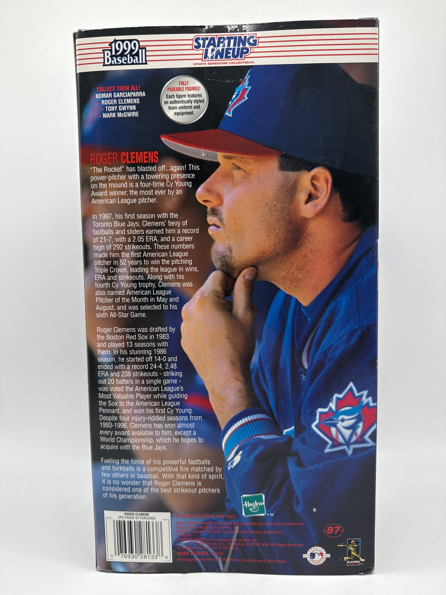 Hasbro 1998 Starting Lineup 1999 Baseball Roger Clemens