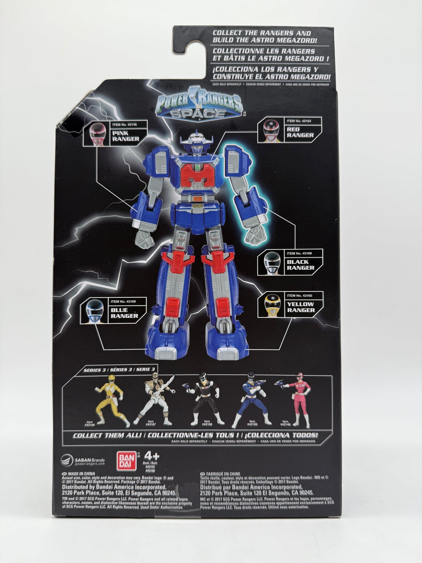 Saban's Power Rangers Space Black Ranger 2017 Bandai