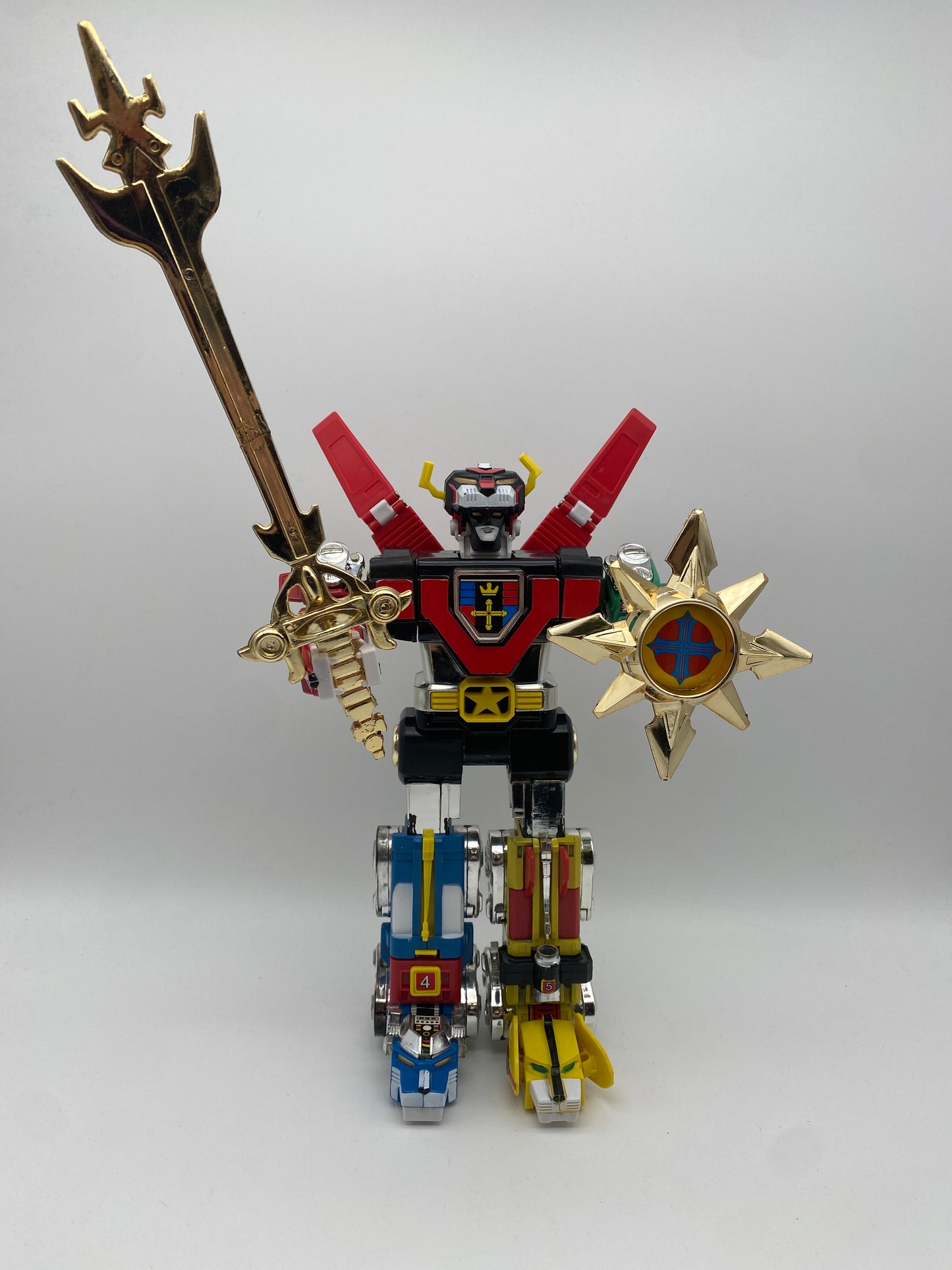 Voltron Defender of the Universe 5 1997 Lion Set with Box 100% Complete