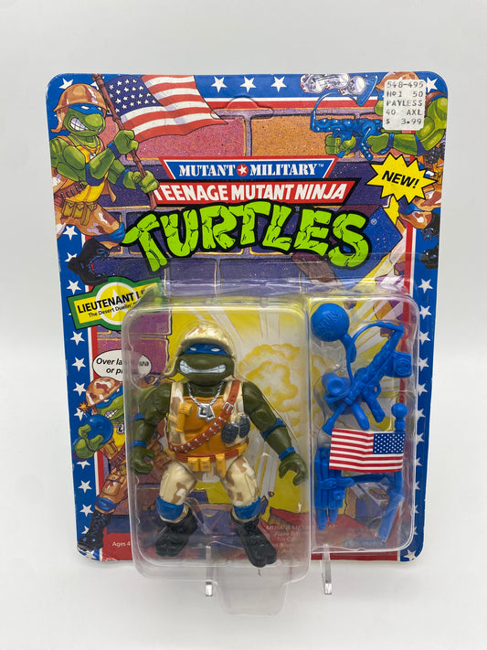 1991 Mutant Military Teenage Mutant Ninja Turtles TMNT Lieutenant Leo Unpunched Card