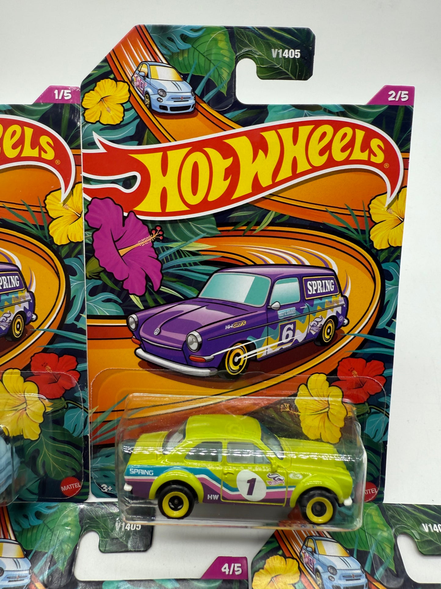 Hot Wheels Spring 5 Car Set 2023 Mattel