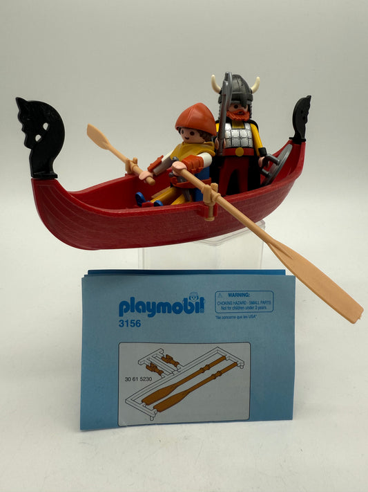 Vintage Playmobil Viking LongBoat 1993 Geobra