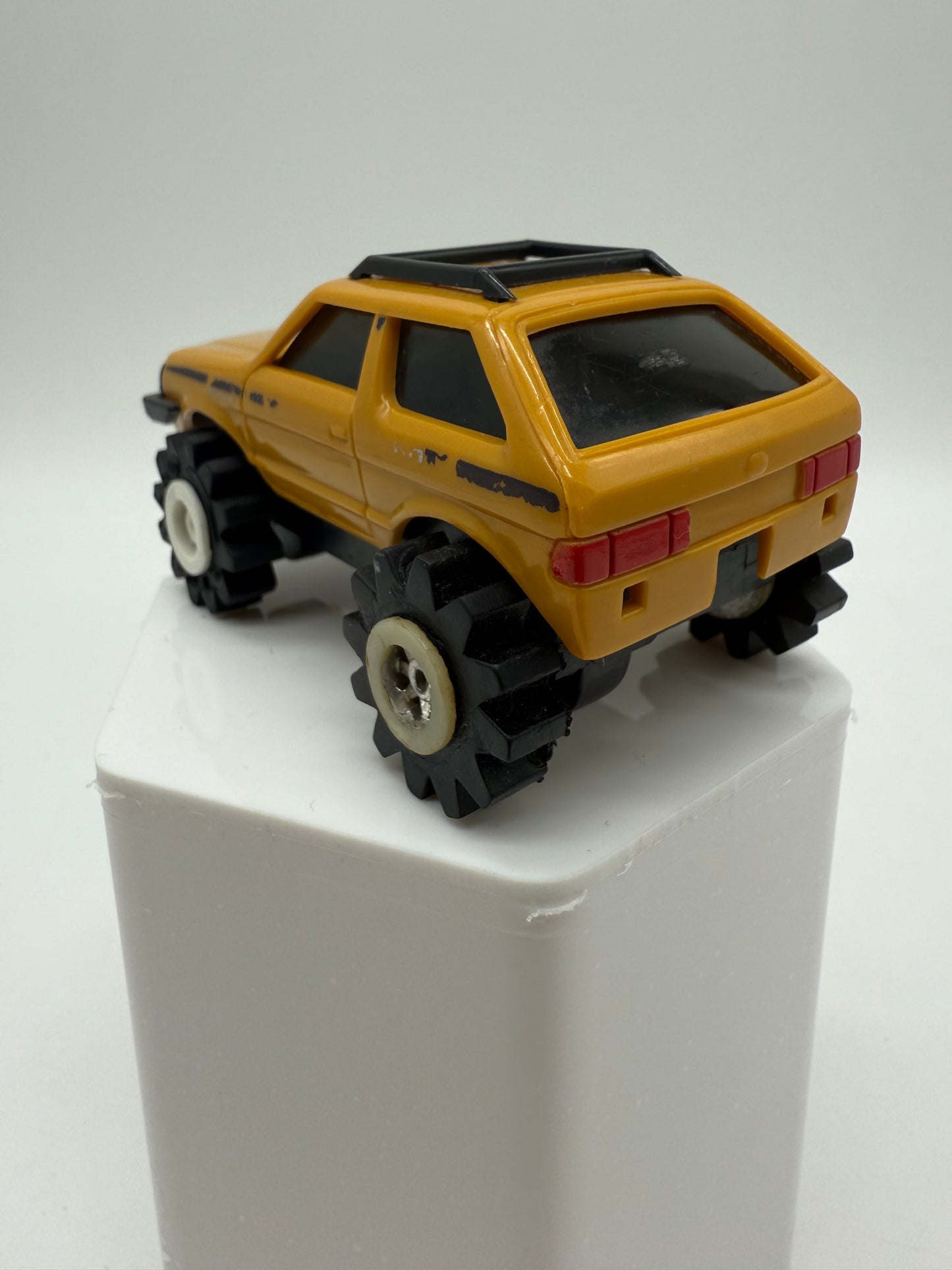 Schaper 1982 Stomper 4x4 Yellow Subaru Hatchback Vintage (Not Working)