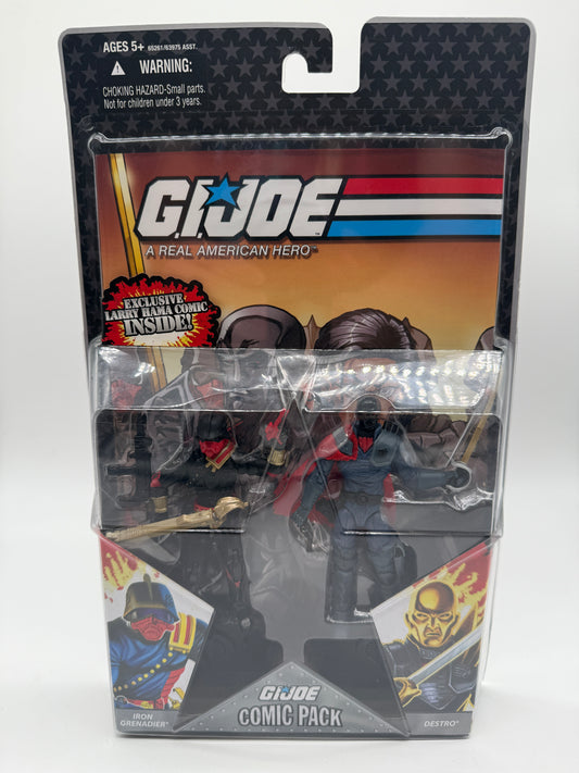 G.I. Joe Iron Grenafier and Destro Comic Pack 2008 Hasbro