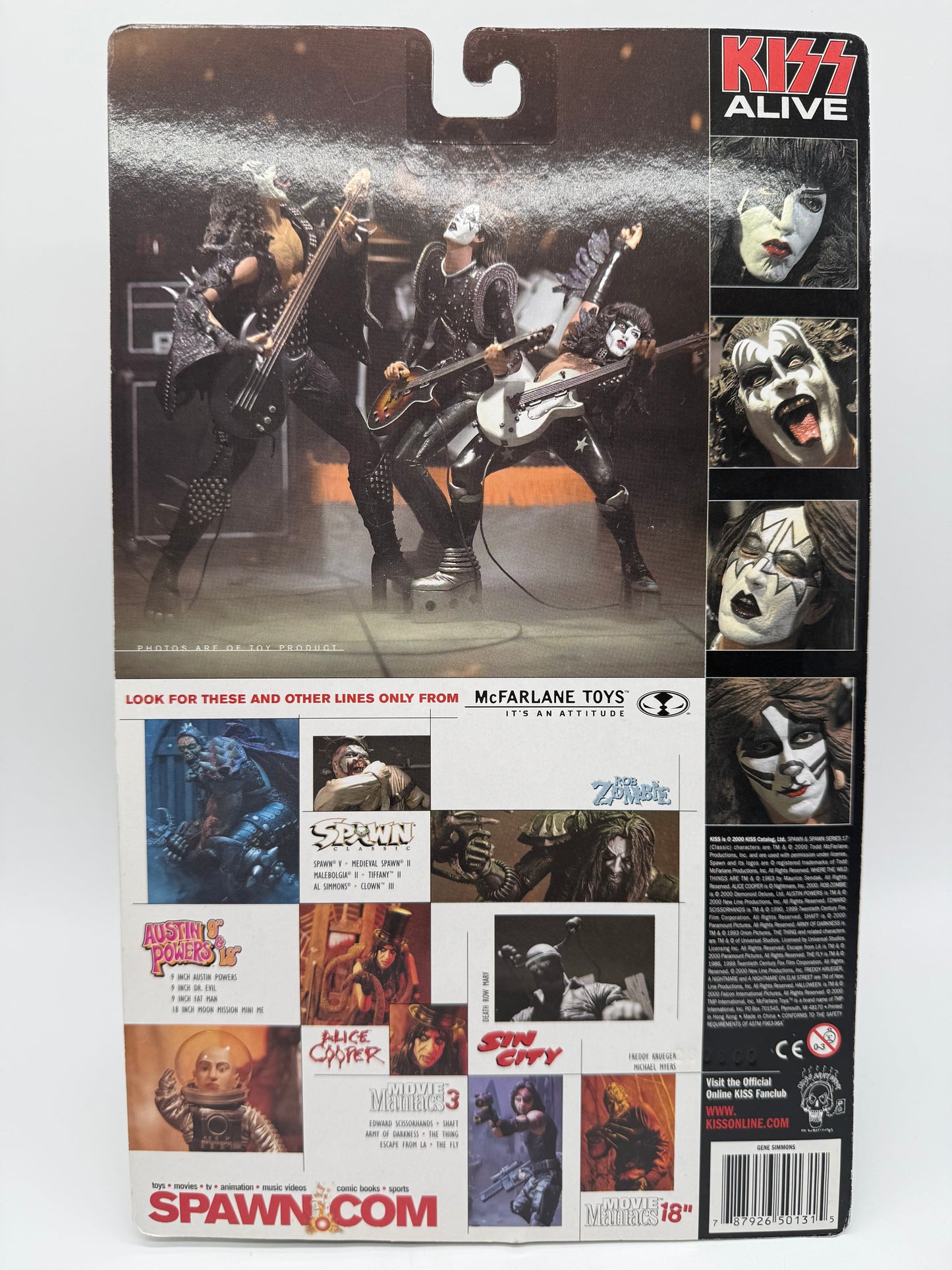 McFarlane Toys 2000 Kiss Alive Super Stage Figures Set