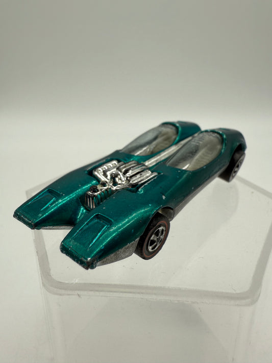 Hot Wheels Vintage 1969 Redline Splittin Image Aqua Green Mattel, photo 1 of 14