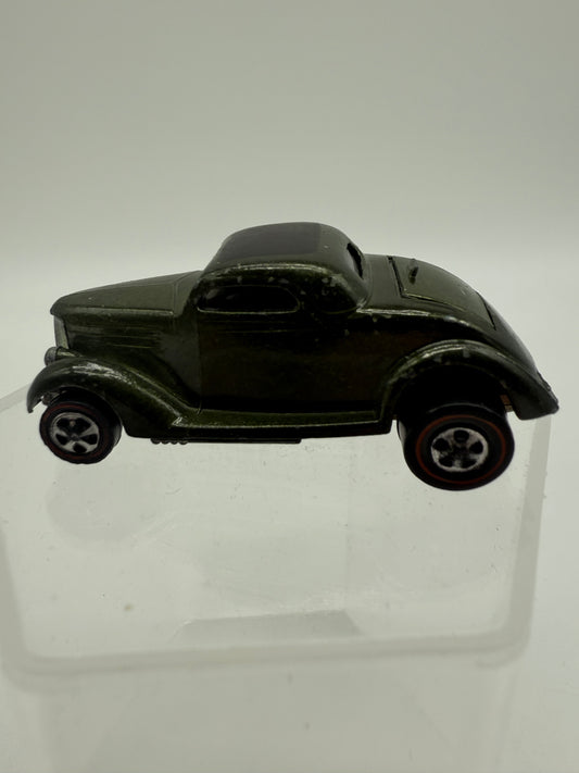 Hot Wheels Vintage Redline Classic 36 Ford Coupe (Dark Olive Green) 1969 Mattel