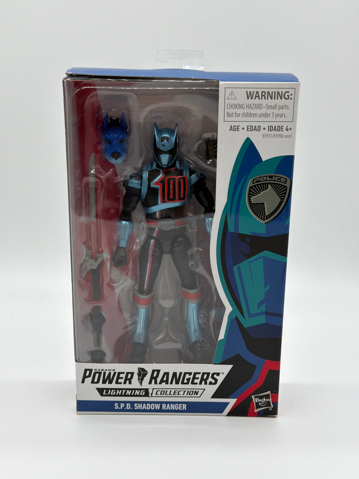 Hasbro 2018 Power Rangers Lightning Collection S.P.D Shadow Ranger Action Figure