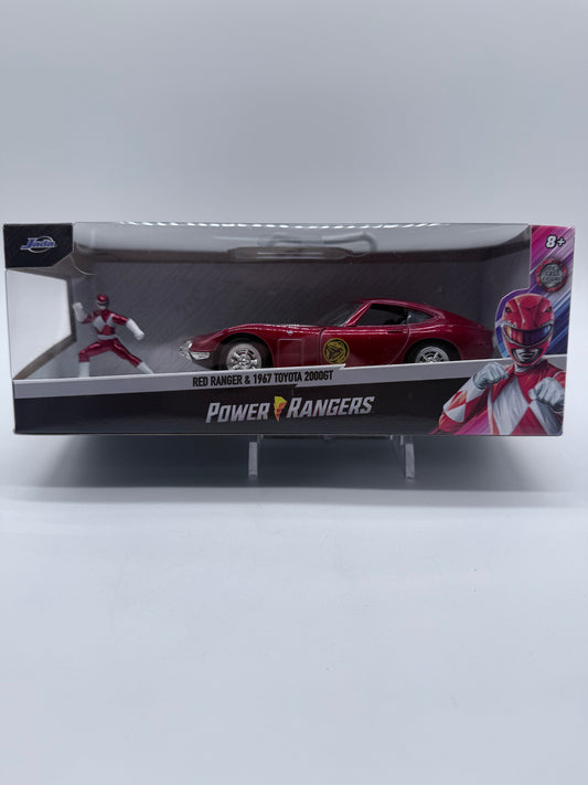 Hasbro 2022 Power Rangers Red Ranger & 1967 Toyota 2000GT