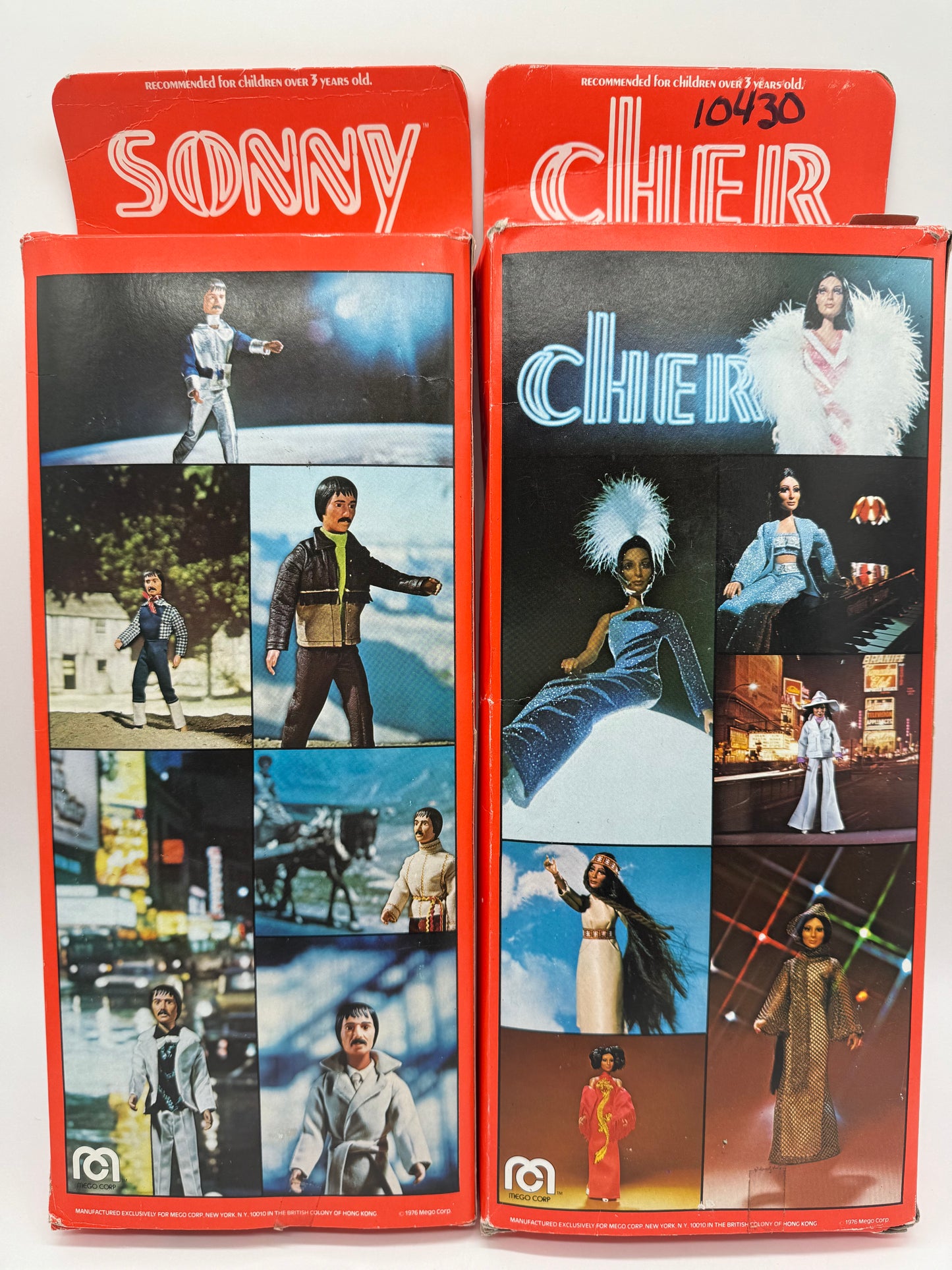 Mego Corp 1976 Cher and Sonny 12 inch Figures