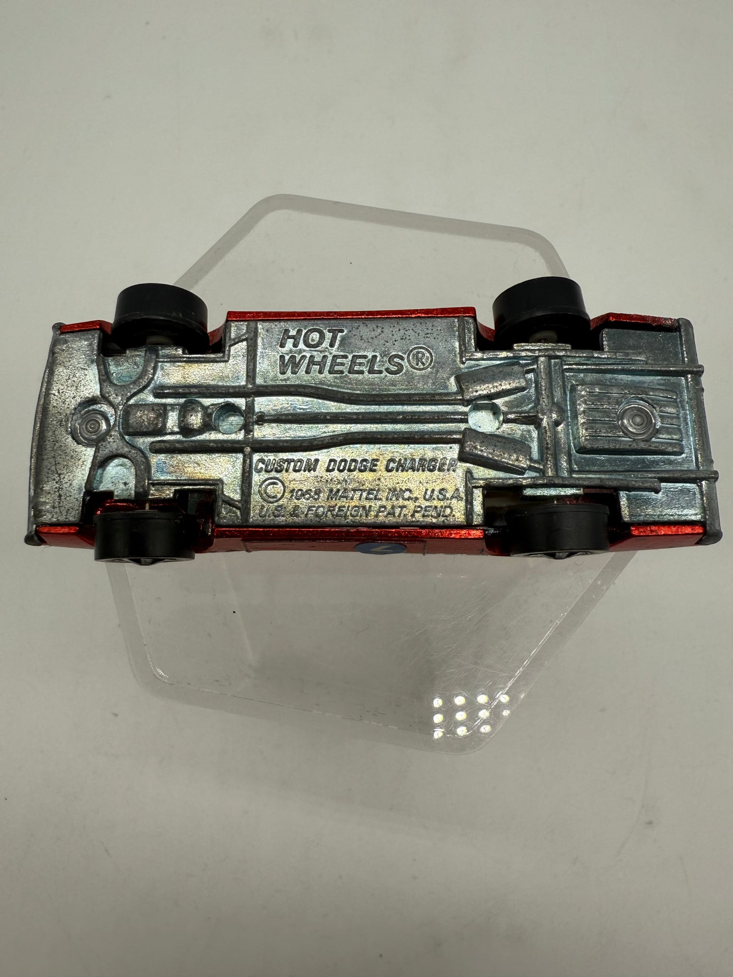 Hot Wheel Vintage Reline Custom Dodge Charger (Red) 1968 Mattel