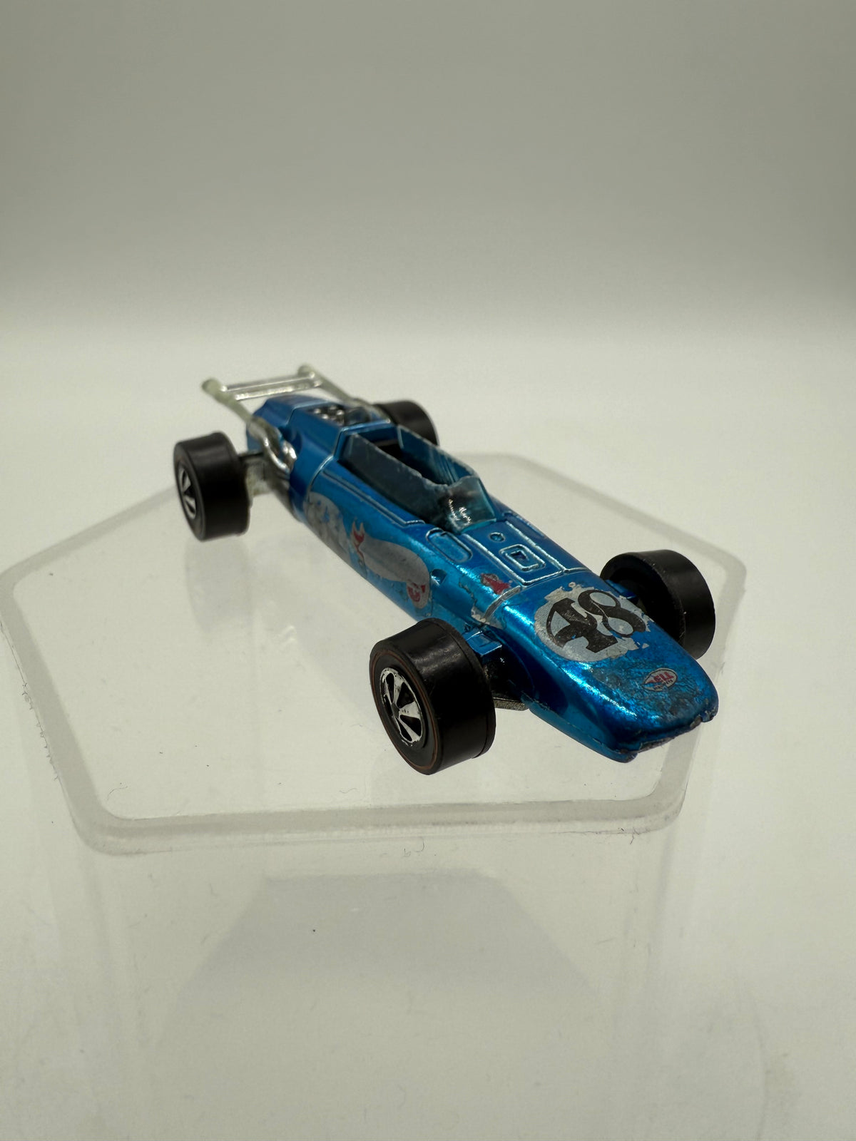 Hot Wheels Vintage 1969 Redline Indy Eagle Aqua Blue Mattel, photo 4 of 17