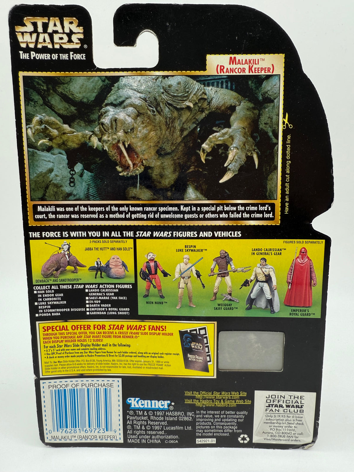 Kenner 1997 Star Wars The Power of the Force Malakili (Rancor Keeper), photo 2 of 2
