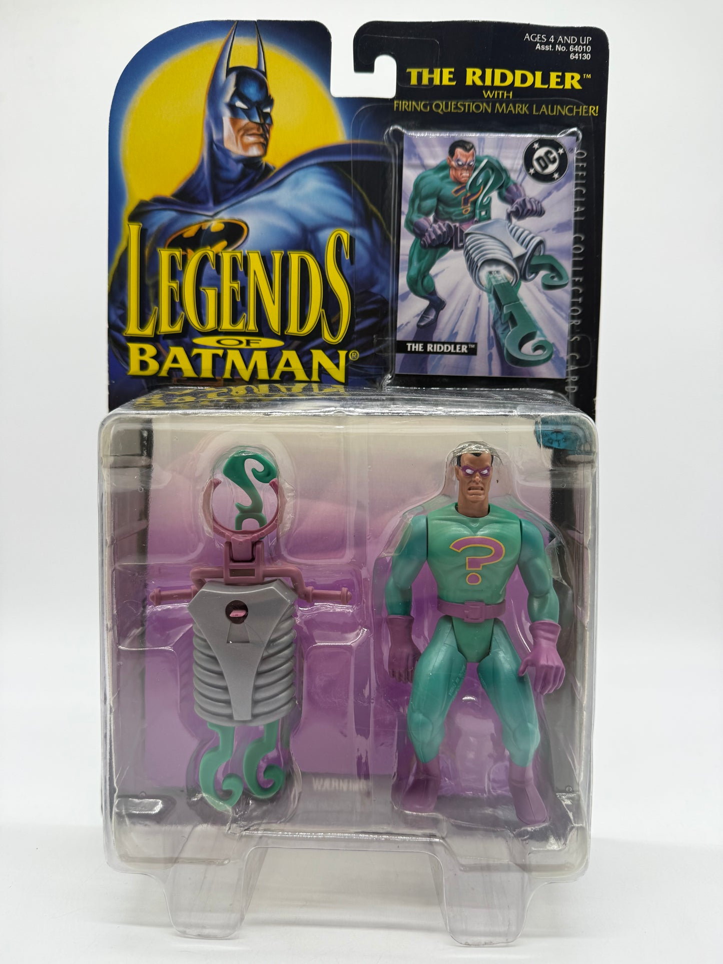 Kenner 1995 Legends of Batman The Riddler (With Firing Question Mark Launcher)