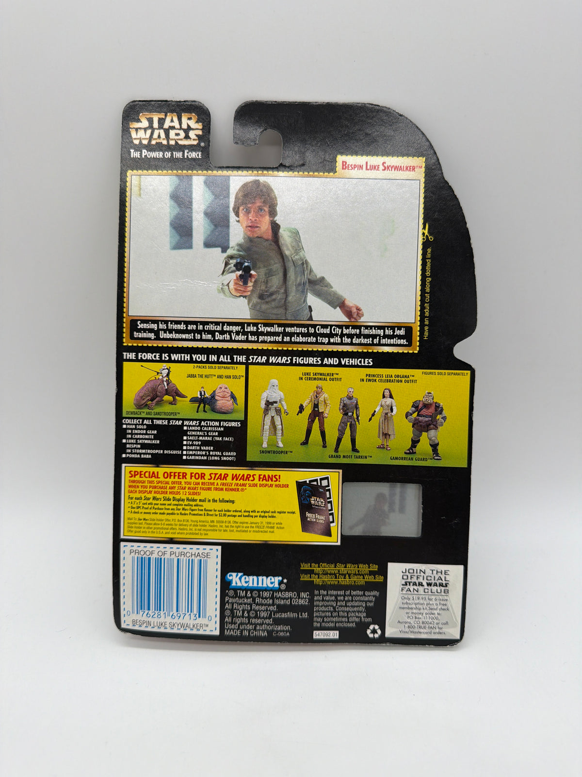Kenner Star Wars The Power of the Force Bespin Luke Skywalker, photo 3 of 4