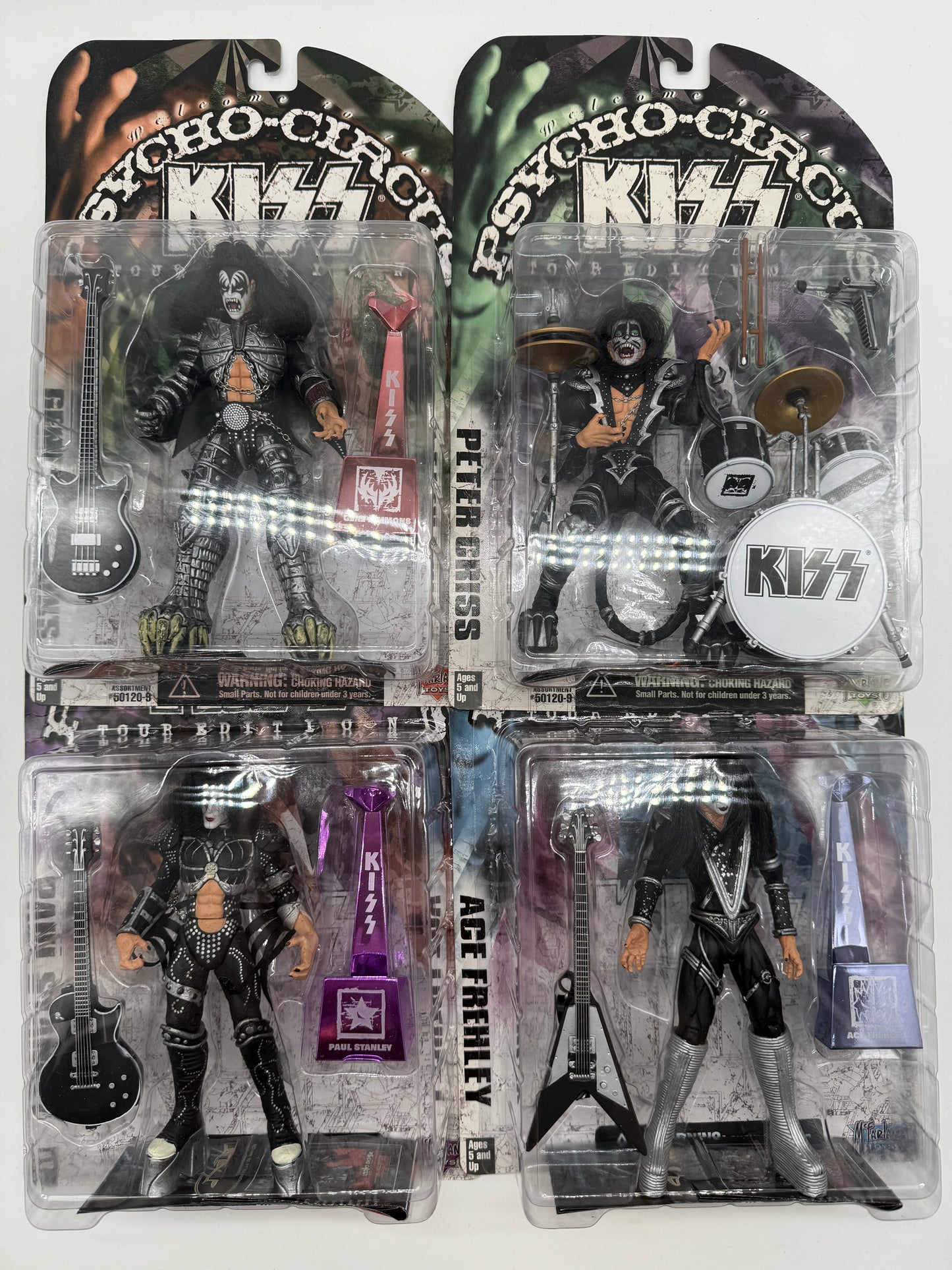 McFarlane Toys 1998 Welcome to the Psycho-Circus Kiss Tour Edition Set