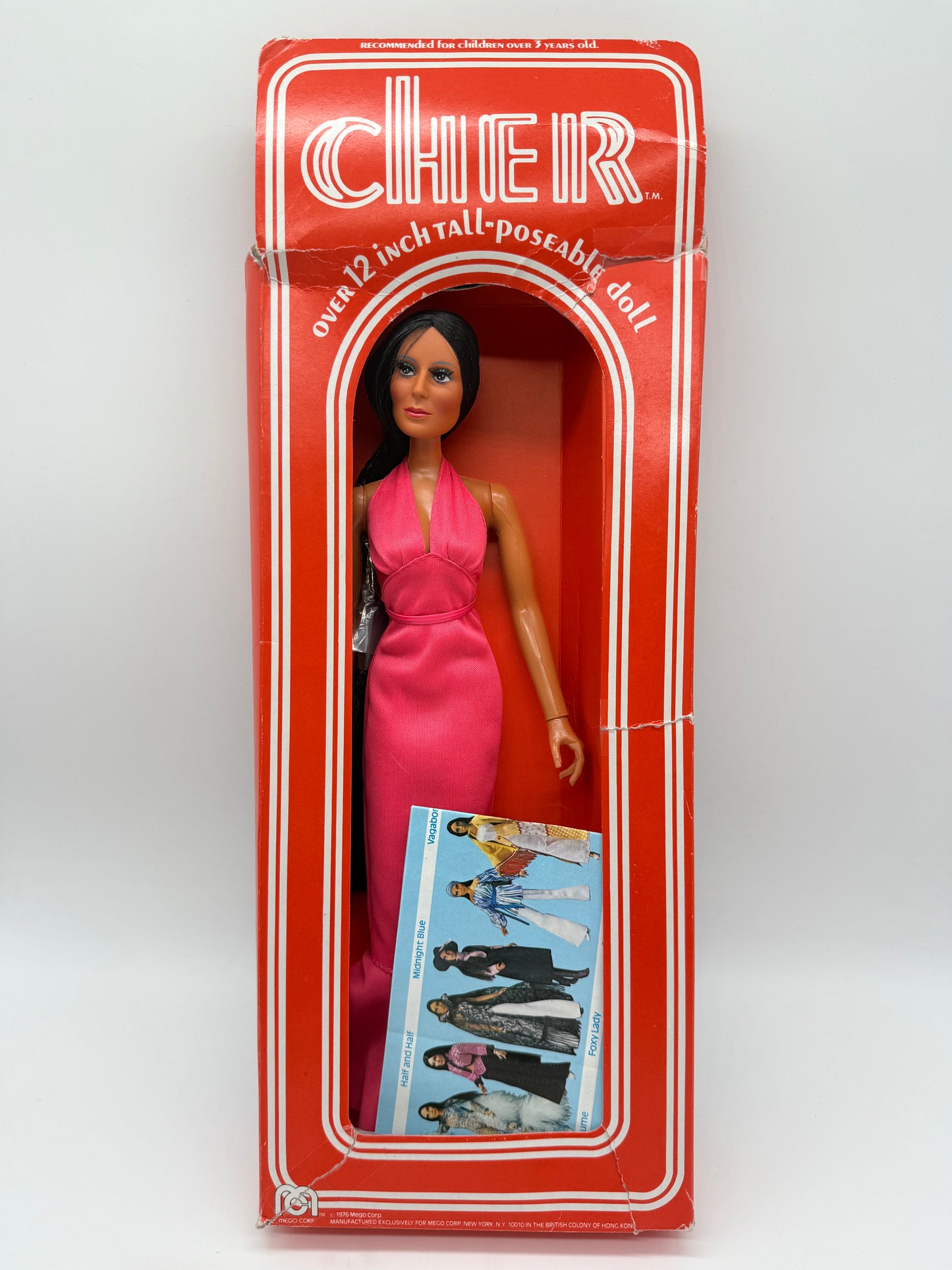 Mego Corp 1976 Cher and Sonny 12 inch Figures